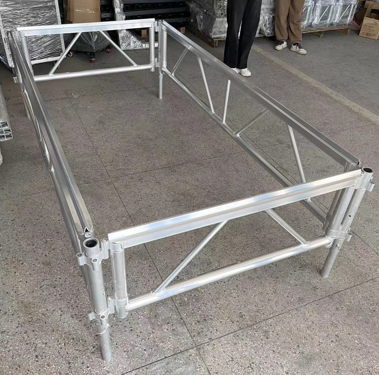 4ft X 8ft Portable Event Stage Platform Aluminum Glass Stage Platform