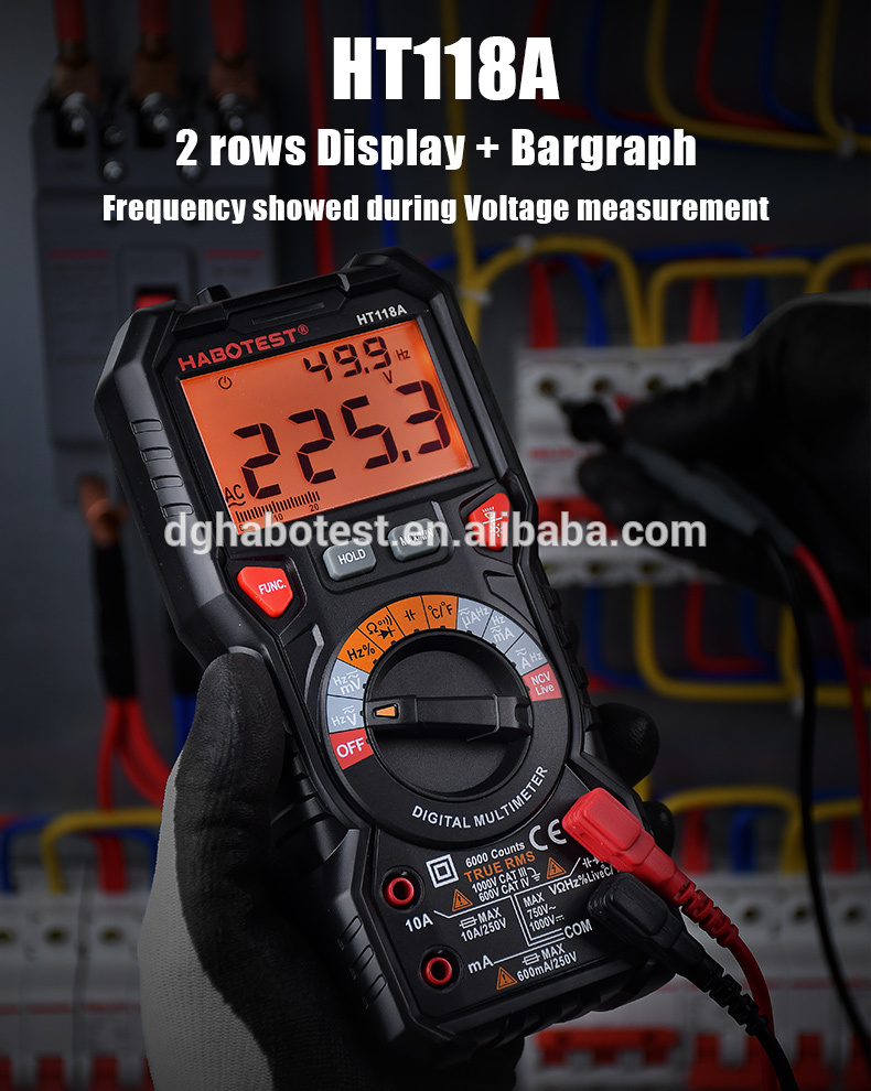 HT118A 6000 Counts Digital Multimeter