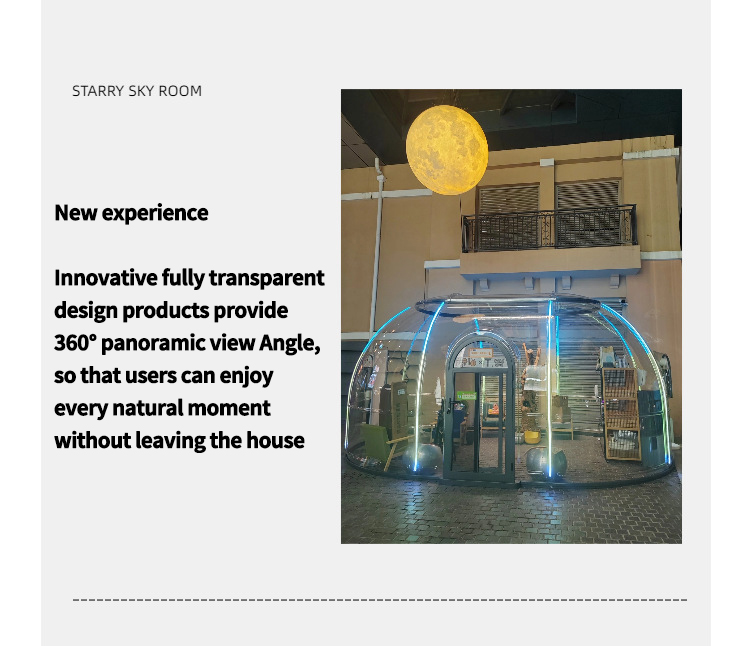 Outdoor Transparent Star Spare Room Homestay Hotel Dining Outdoor Courtyard Mobile Sun Room Tent