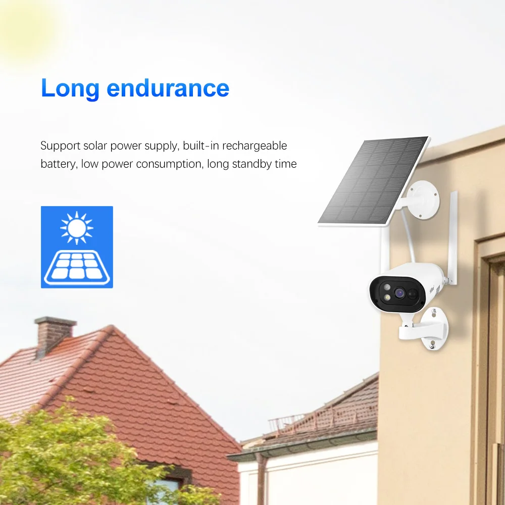 Wireless Solar Power Camera With Sim Card Hot Sales CCTV Security IP Camera Outdoor Support 128 Memory Card