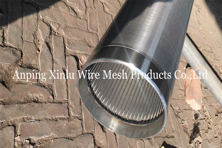 Oil And Gas Industry Johnson V Wire Wrapped Well Screen Pipe Profile SS304 304L 316 316L 321 Q195 Q235