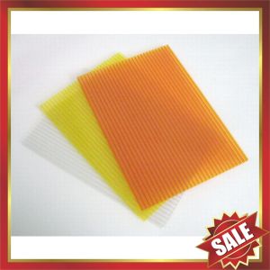 Red Hollow polycarbonate Sheet,color hollow polycarbonate sheet,cell polycarbona