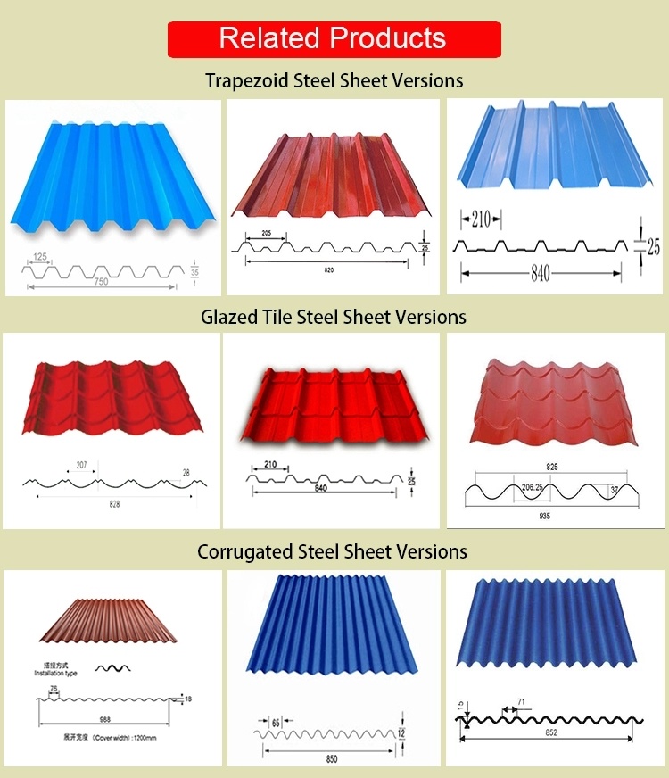 Glazed Roof Tile Sheet Making Roll Forming Machine Alu Zinc Panel Cold Roofing Machine