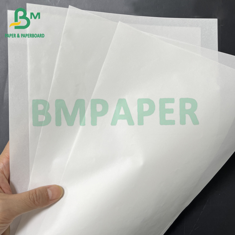 33gsm 38gsm White Food Wrapping Paper With Perfect Oil And Grease Proof