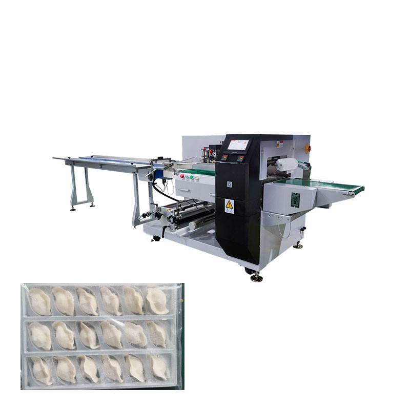 Servo motor temperature control Flow Wrapping Machine for puffed food nuts and dry goods Manufactures