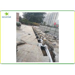 Traffic Collapsible Automatic Rising Bollards , Drop Down Bollards Easily