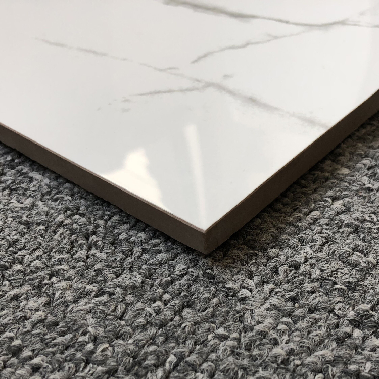 Ceramic Tiles Super White Marble Indoor Carrara Wall Foshan Porcelain Mirror Tiles