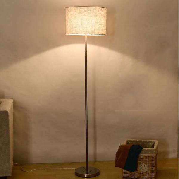 IP20 E27 holder fabric shade standing light led floor lamp for led floor lamp