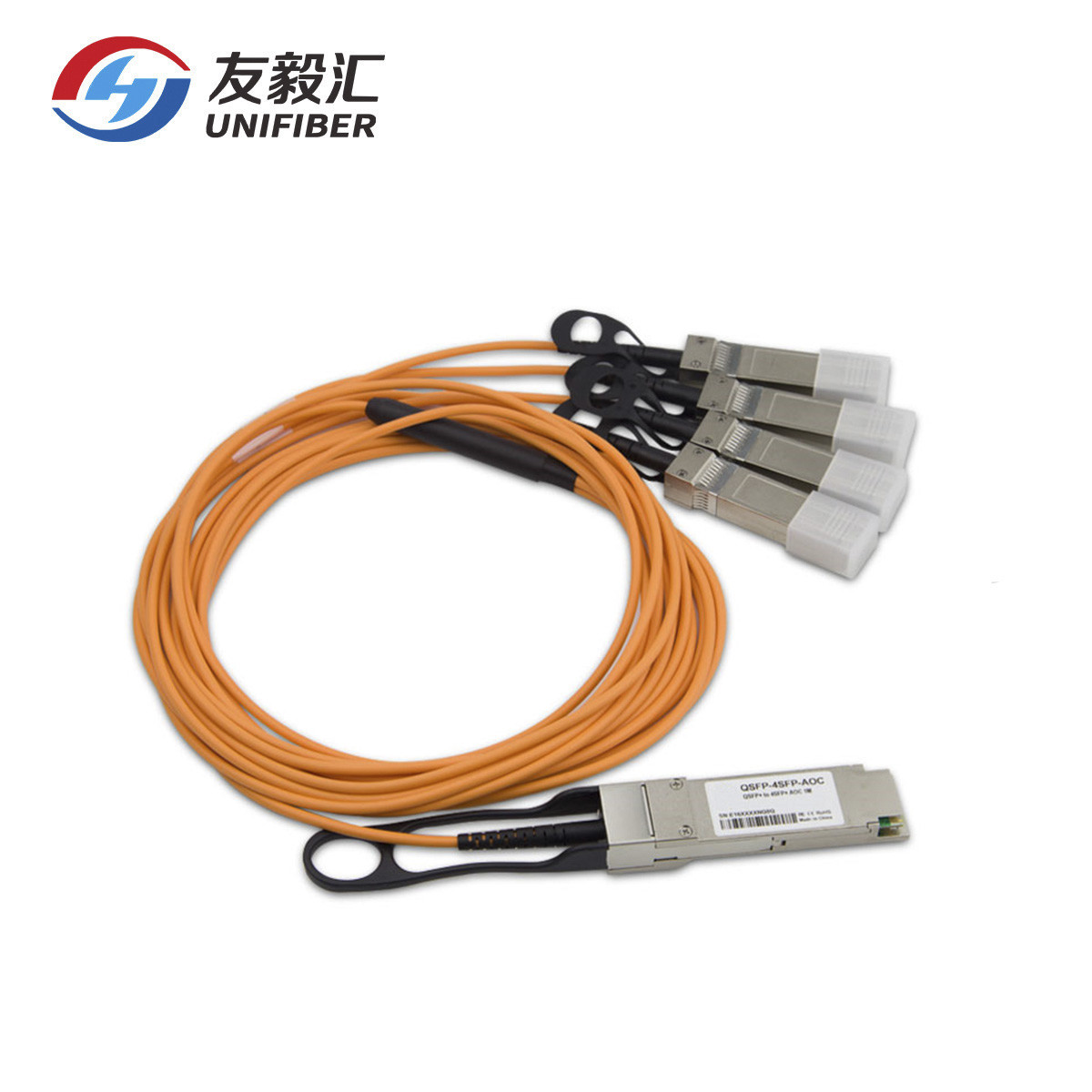 3.0mm OM3 OM4 40Gbps QSFP+ Active Optical Cable
