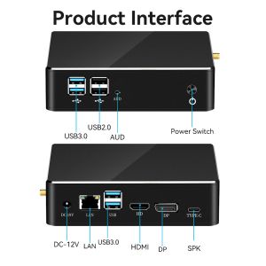 Dual Channel DDR4 Mini Computer With Intel Core i7 8565U Processor And Single