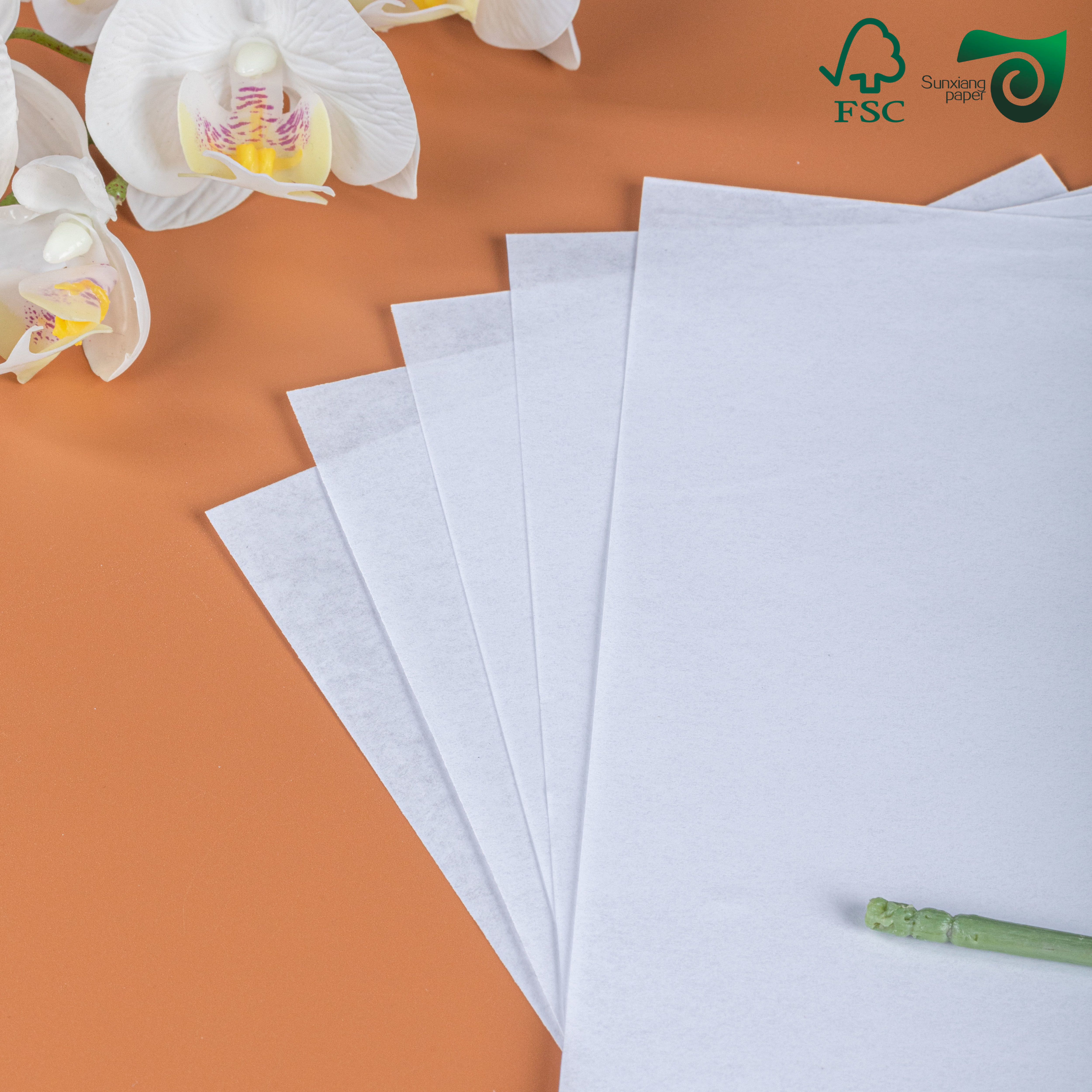 30gsm Food Wrapping Paper Semi Translucent White Paper For Baking Cup