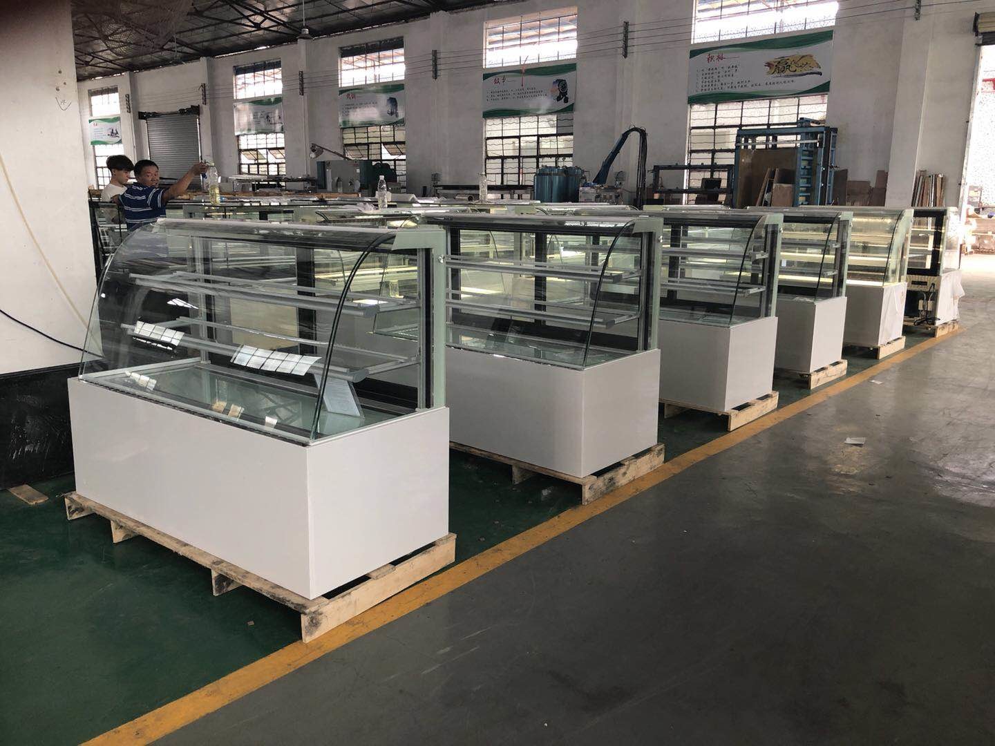 Pastry Dessert Cake Display Chiller With Back Sliding Door Air Cooling System
