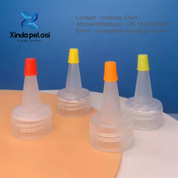 Factory Free Sample LDPE HDPE Squeeze Nozzle Twist Plastic Spout Yoker Cap For Bottle