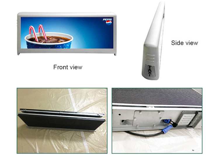 3840HZ 180w Taxi Top LED Display 5500cd/sqm Waterproof Car LED Display