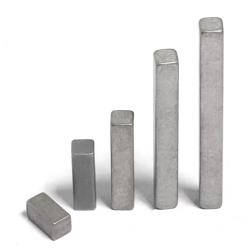 Plain DIN6880 Carbon Steel Square Flat Key for M3-M100 Market