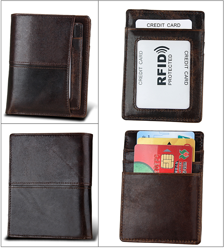 11cm*9cm*2cm Package Size Luxury Men Wallet Coin Purse Card Holder Short Wallet PU Leather
