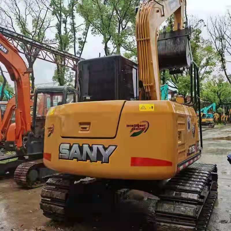 ISUZU Engine 7TON Yellow Sany SY75C Excavator 0.32 Bucket Capacity 43kw Power