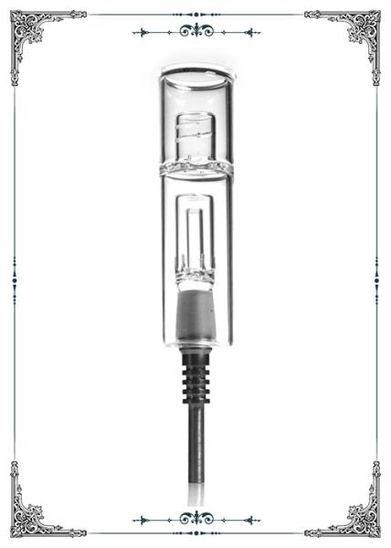 14mm Clear Titanium Tip Mini Nectar Collector Kit Quartz Tip Oil Rig Concentrate