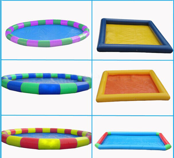 Popular Blue Kids Swimming Pool , Pirate Slide Above Ground Swimming Pools For Kids