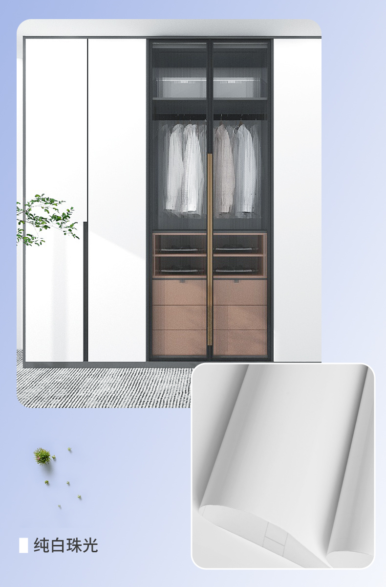 Interior Kitchen Wallpaper Sticker White PVC Wall Stickers For Kitchen