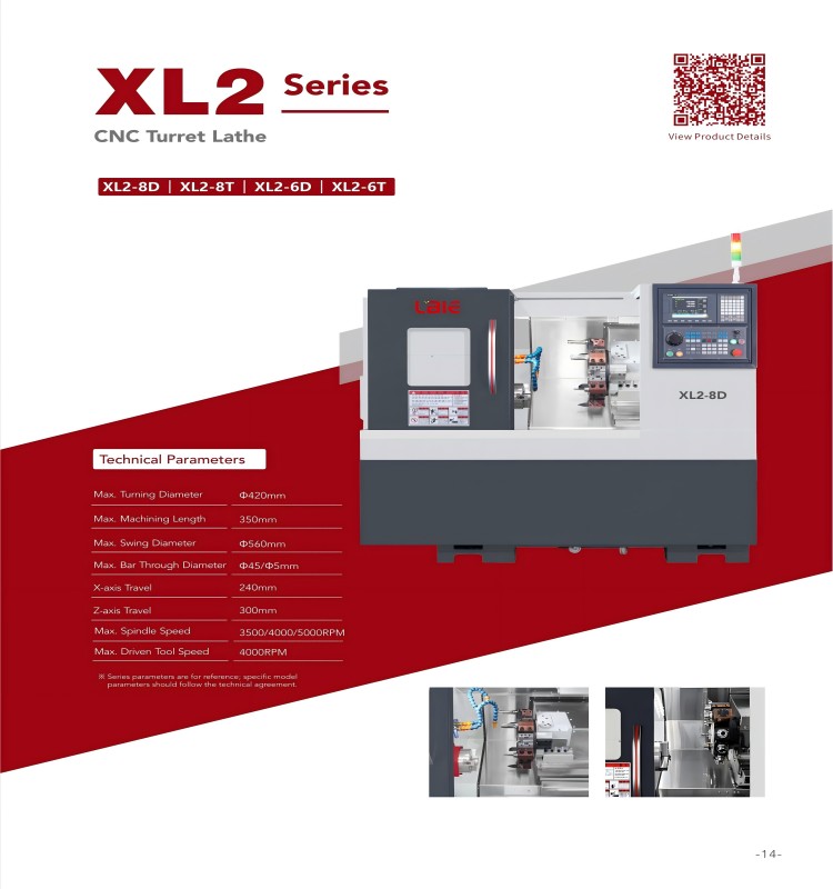 High Performance 3 Axis CNC Turret Lathe Automatic CNC Turning Lathe Machine