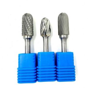 China Custom 6 Mm Solid Carbide Burrs  Arc Pointed Nose Tungsten Carbide File on sale