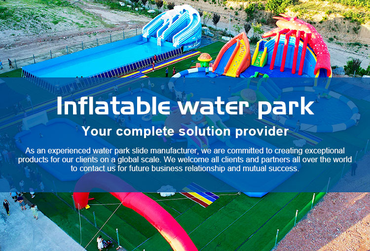 Commercial colorful theme inflatable water slides outdoor inflatable playground water slide PVC inflatable big jumping s