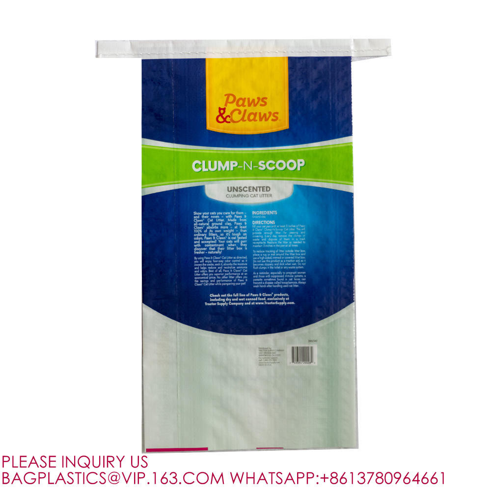 1kg 2kg 4kg 20kg Cat Litter Cat Paper Packaging Pet Food Bag Dog Food Treat Zip Lock