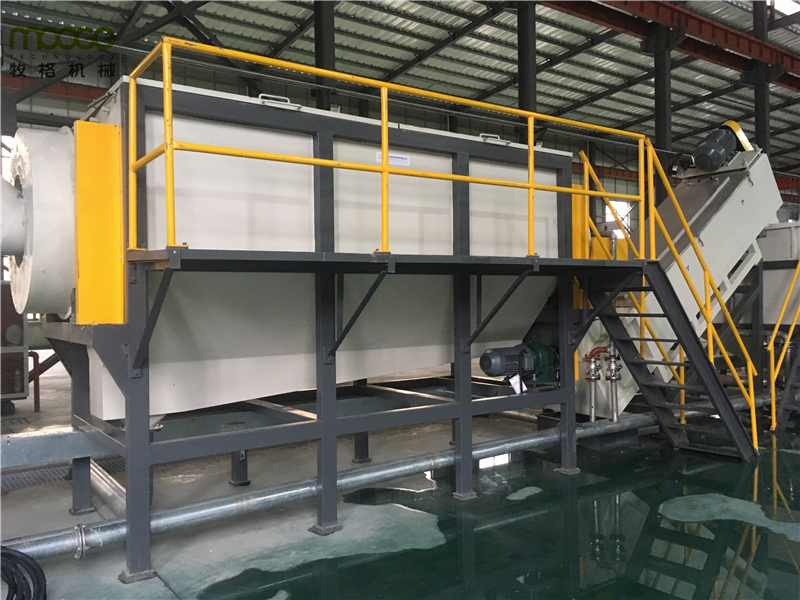 Dewatering Plastic Film Recycling Machine HDPE Washing Line 5000KG/H