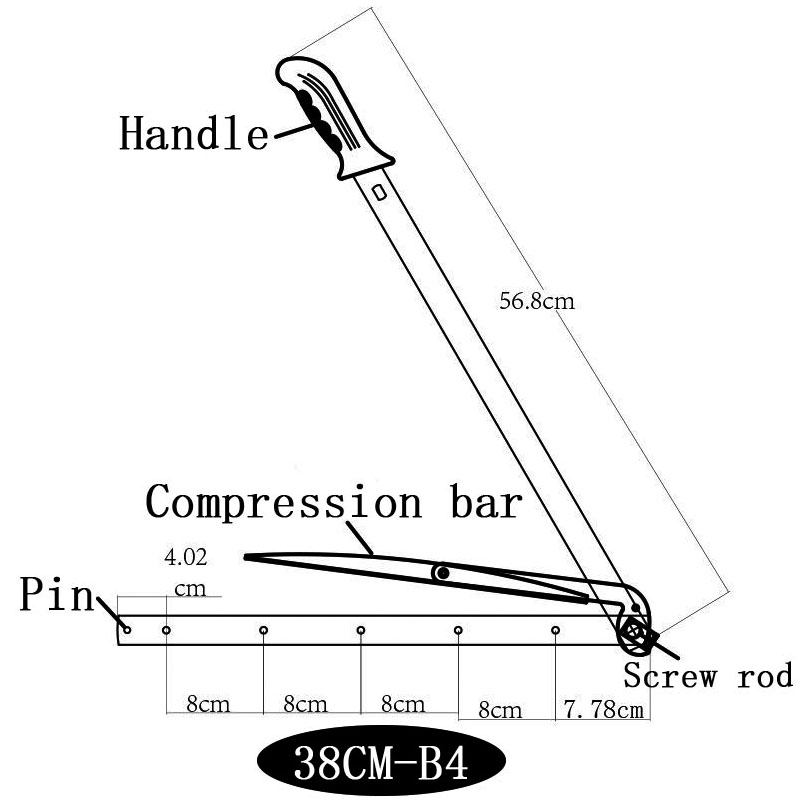 2.5Kg Curved Guillotine Paper Cutter Blade Replacement with 1mm Cutting Thickness