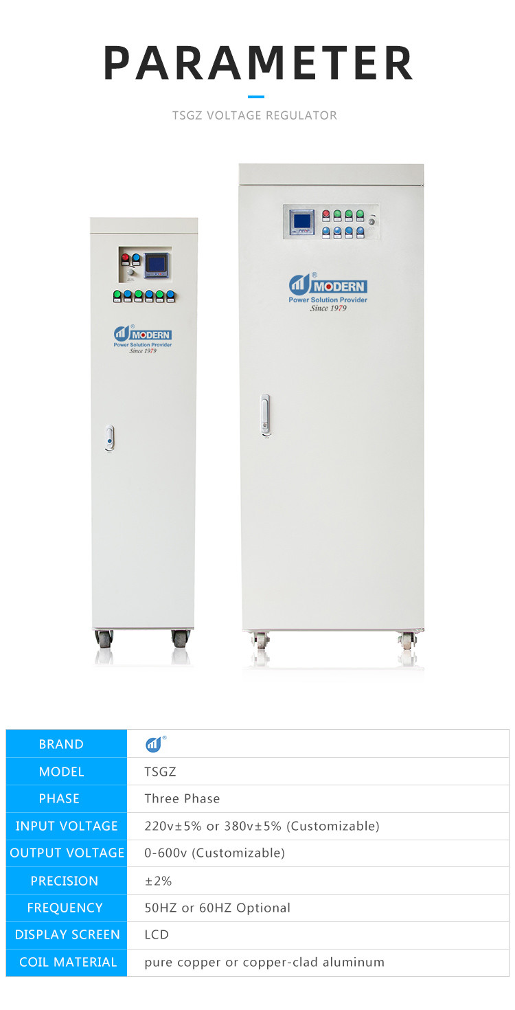 Touch Screen Three Phase Voltage Regulator HMI TSGC2 SVC 200KVA