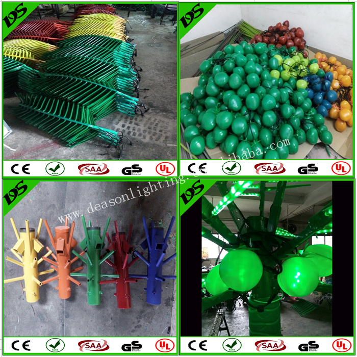 2016 Promotion China made Led artificial coconut tree, outdoor led palm tree light for dec