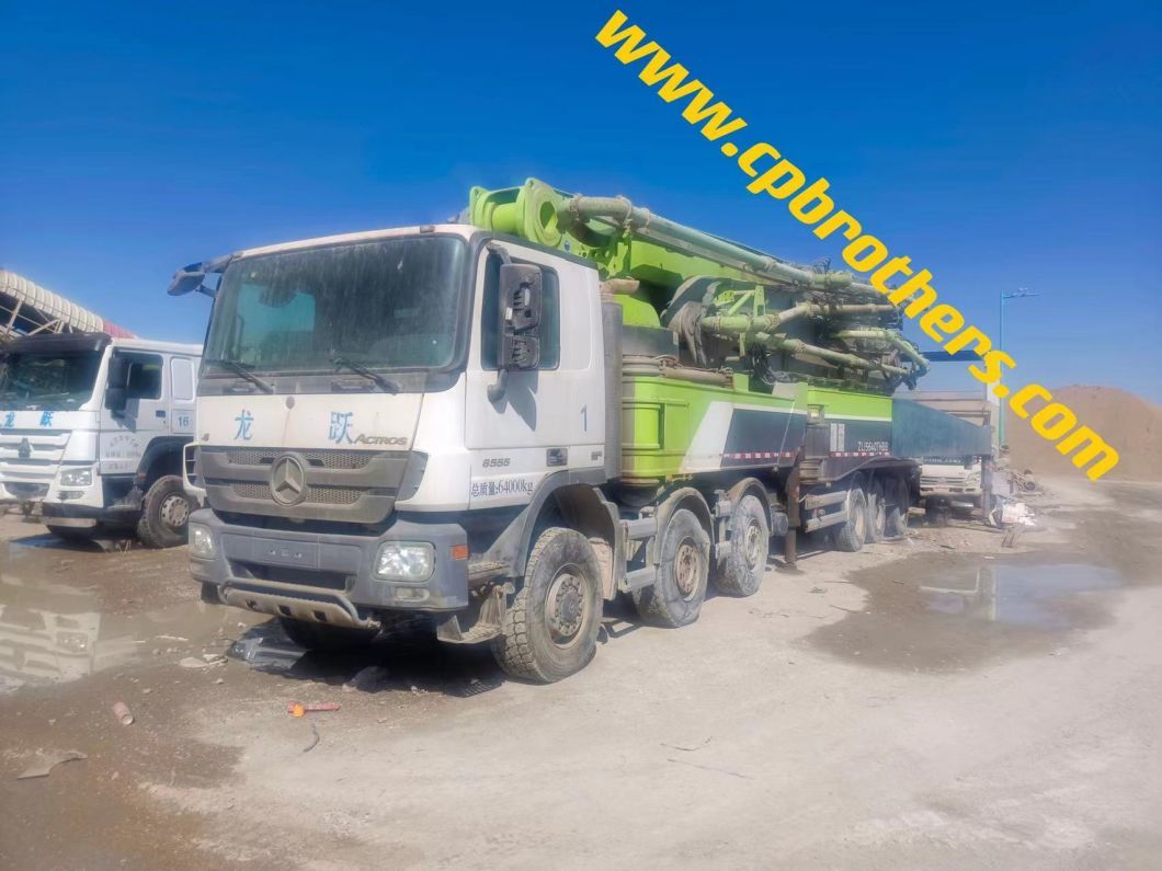 Used Concrete Pump Truck 73m Zoomlion Heavy Equipment Truck Mounted Pump