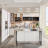 Buy cheap High Gloss White Modern Glass Stainless Steel Modular Kitchen Cabinet from wholesalers
