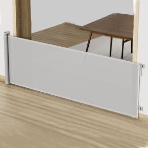 China Sturdy Retractable Children Gate Autolock Retractable Safety Gate on sale