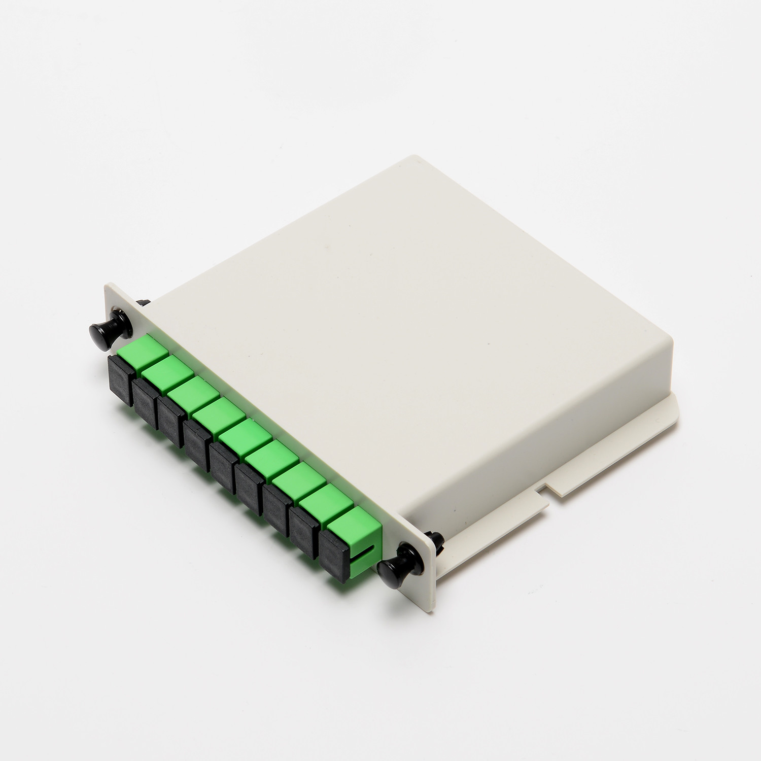 Cassette Card Insertion Optical PLC Splitter , 1X8 Port SCAPC Optic Fiber Splitter