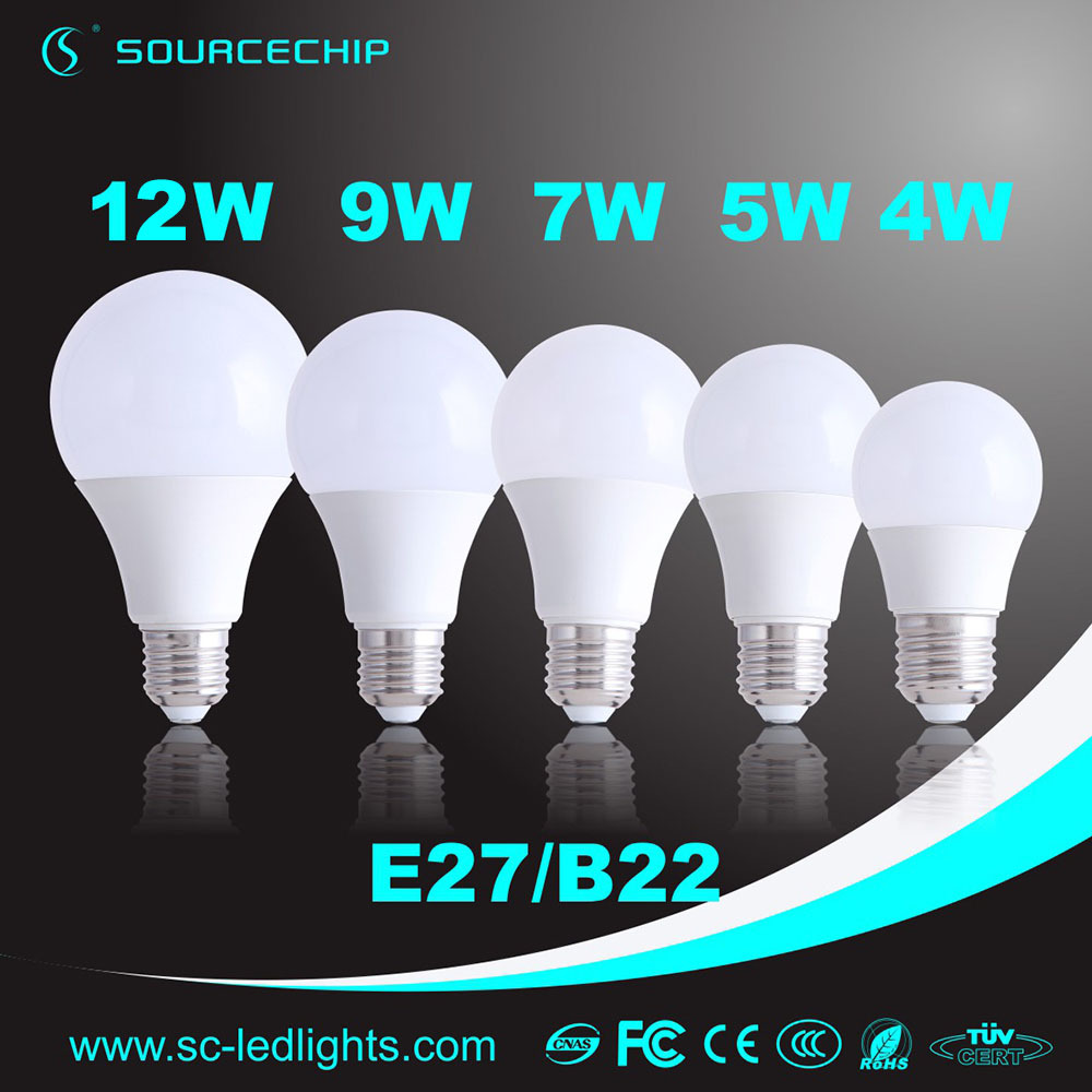 Dimmable 1000 lumen led bulb E27 / B22 SMD5630 12W LED bulb lamp