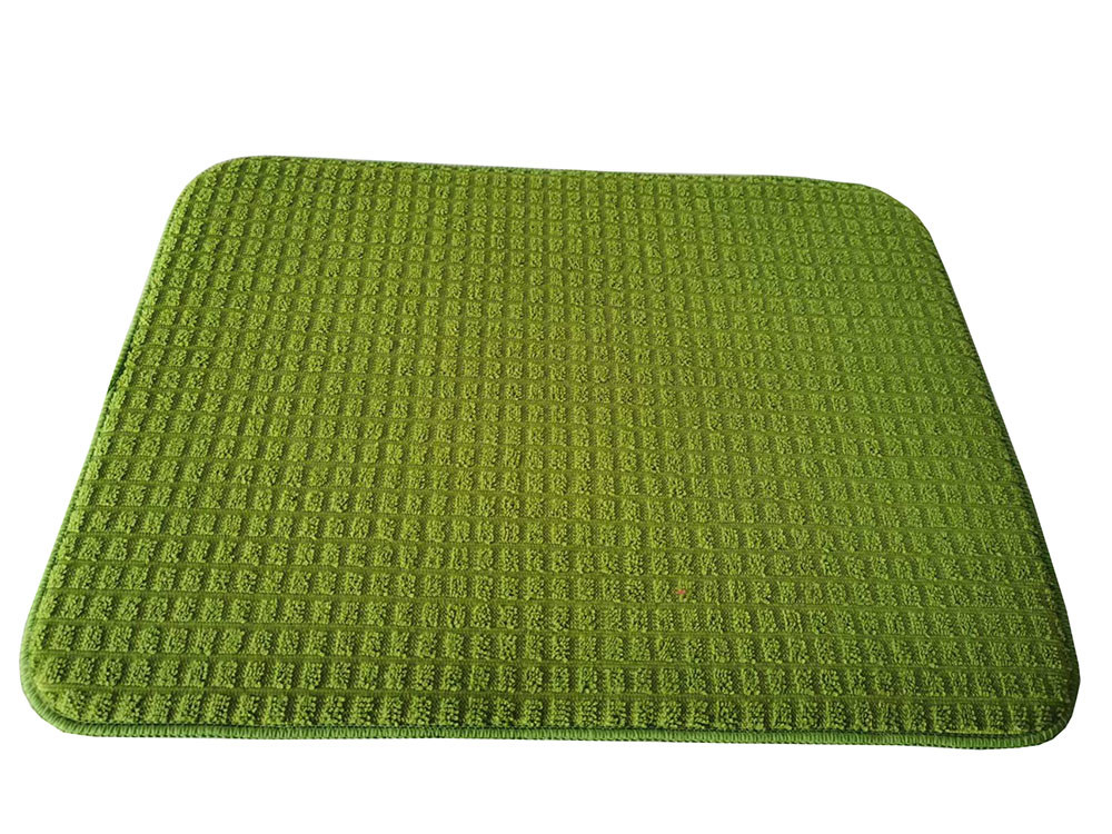 Eco Friendly Kitchen Dish Drying Mat Microfiber With Sponge For Kitchen Dish Mat