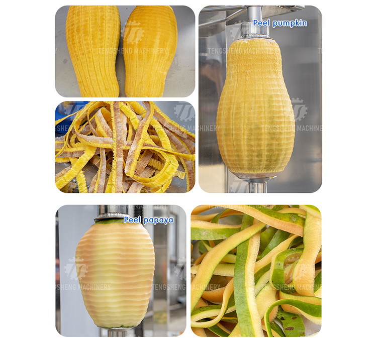 Membrane Unpicked Crackless Fruit And Vegetable Peeler Machine 2 Heads White Gourd