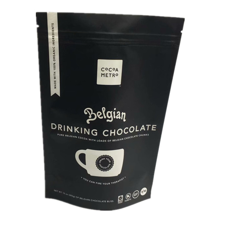 K Pouch Stand Up Coffee Bag Aluminum Resealable Custom Full Color Printing