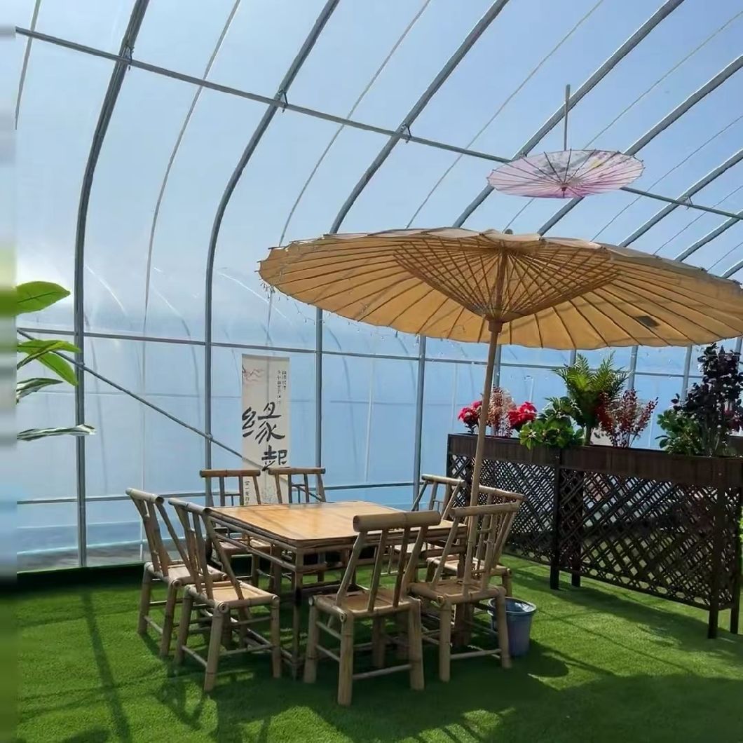 China Origin Flower Planting Drip Irrigation Sunlight Greenhouse