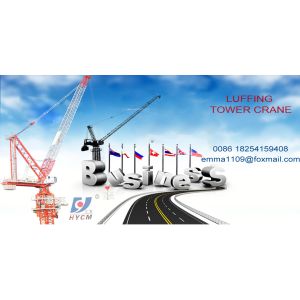  8tons Luffing Crane Tower D120(4522) Jib Towercrane For High Buildings Manufactures
