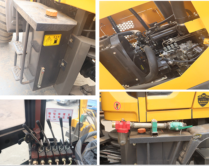 Hydraulic Hammer Pile Driver Machine For Highway Guardrail Installation
