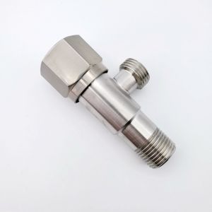 SS201 304 SS Angle Valve Brush Finished Manual Control Medium Temperature