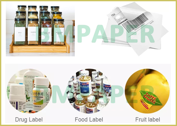80gsm 135gsm Super Glossy Self Adhesive Sticker Paper For Food Industry