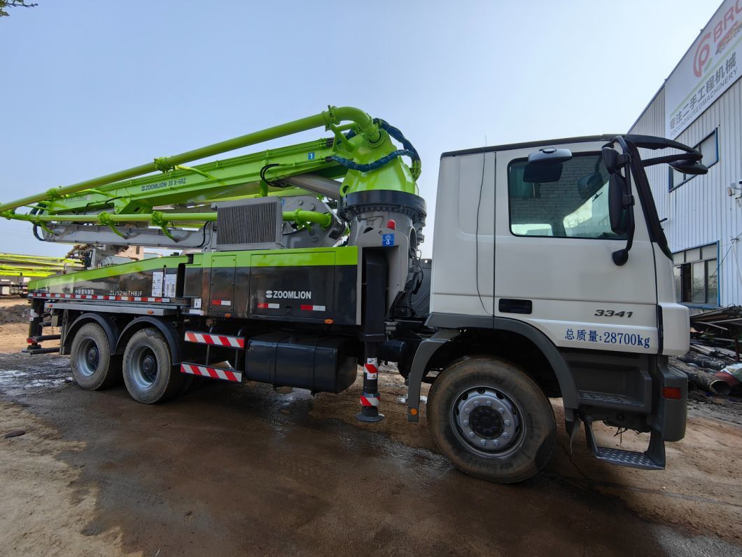 Renew Best-Selling 38m Boom Truck Mounted Concrete Pump Benz Chassis with Favorable Price