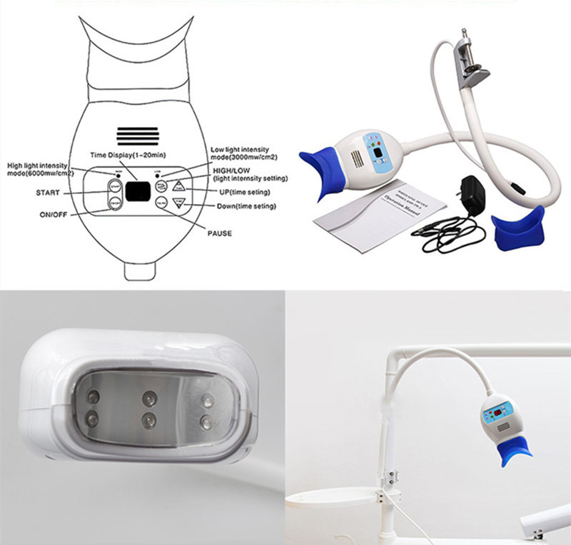 Dental Teeth Whitening Machine Lamp Tooth Blue LED Cold Light Source Professional Teeth Bleaching Machine