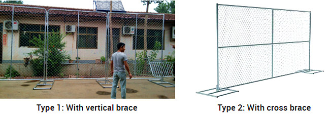 Zinc Plated Temporary Fence Panels 3m Width Anti Corrosion Chain Link Fence
