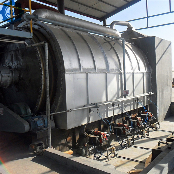 30T~50T Fully Continuous Waste Plastic Scrap Tyre Pyrolysis Plant For Oil