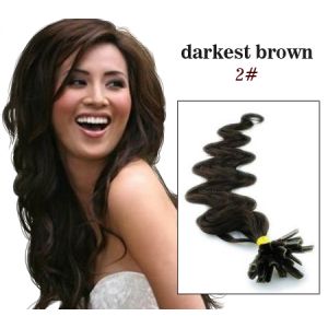 China OEM Custom U - tip Remy Human Pre Bonded Hair Extension on sale